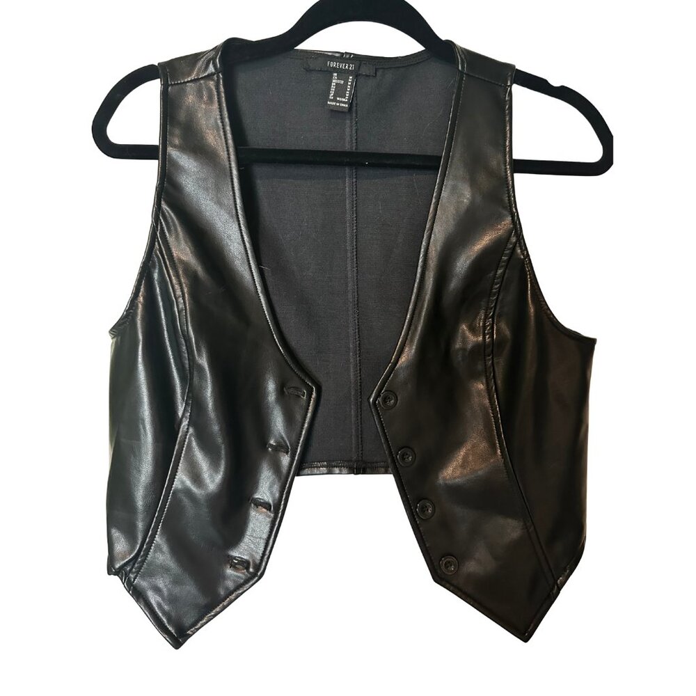 Forever 21 Black Biker Jacket Size M